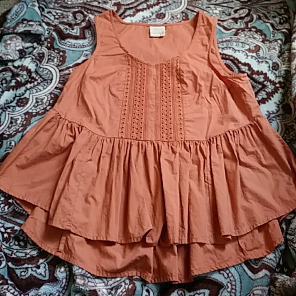 Anthropologie Vanessa Virginia embroidered top